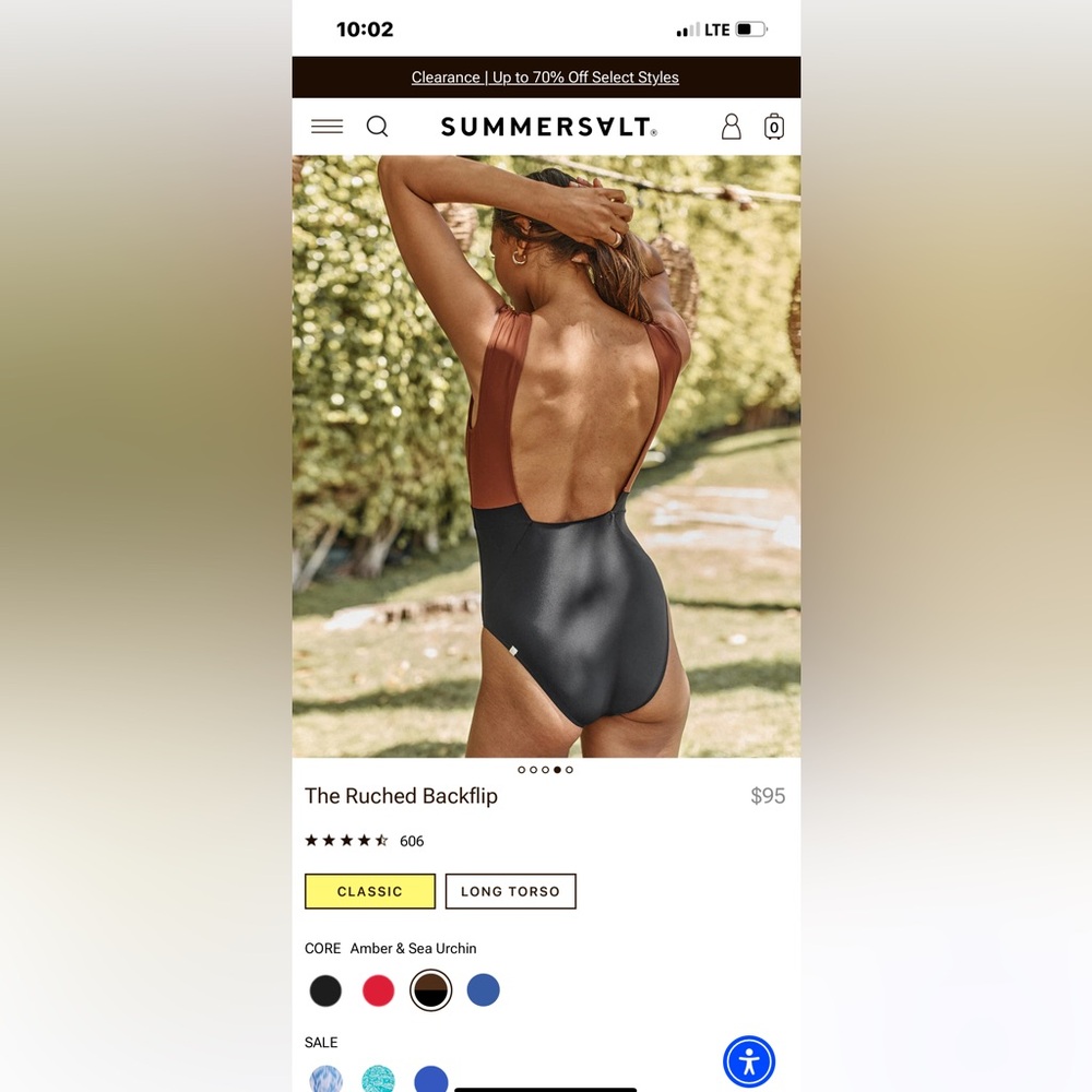 Summersalt one piece swimsuit